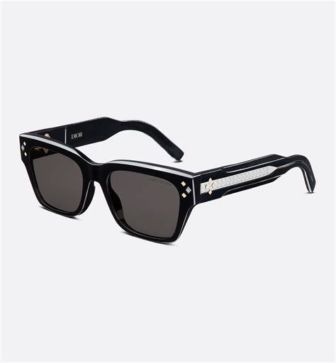 dior chunky sunglasses|CD Diamond S2I Black Rectangular Sunglasses .